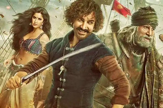 The poster of <i>Thugs of Hindostan</i>.