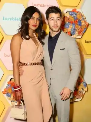 New Delhi: Newlyweds Priyanka Chopra and Nick Jonas during the launch party of her new project dating app Bumble in New Delhi on Dec 5, 2018. (Photo: Amlan Paliwal/IANS)