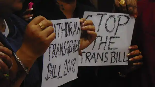 Protests erupted in parts of India against the Transgender Persons (Protection of Rights) Bill.