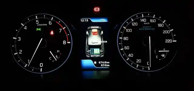 The mulfi-function display with the SHVS system depicted. 