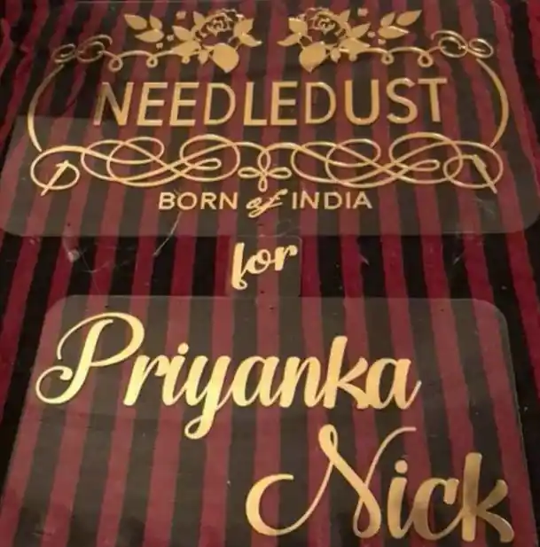 The customised Needledust package symbolises all things luxury. 
