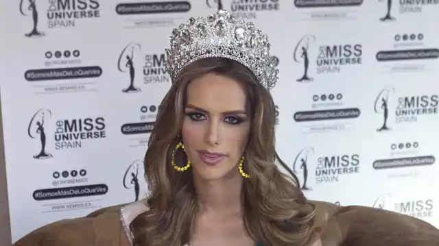 Angela Ponce represented Spain in the Miss Universe 2018 pageant. 