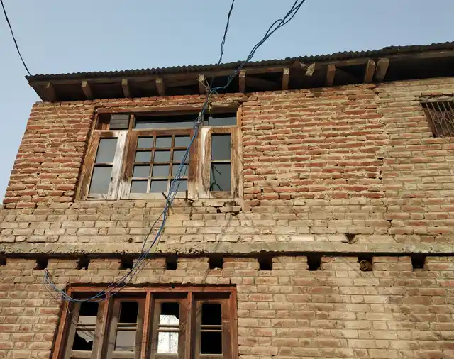 Window through which Muskan Nabi Wani was hit by a bullet.