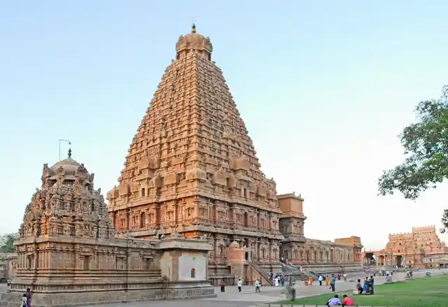 An enormous temporary structure has been set up in the 25 acre Brihadisvara temple, a UNESCO world heritage site, in Thanjavur district.