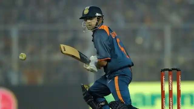 Gautam Gambhir’s unbeaten 150, included 16 fours.