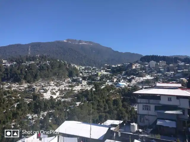 Arial view of Kewzing Road, Ravangla.