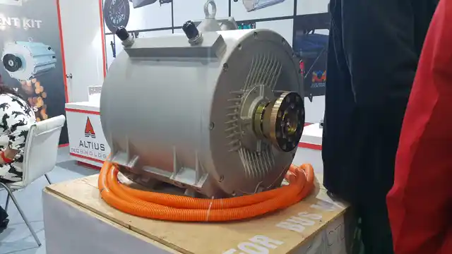 This is an electric motor Altis Technologies has made for a bus.