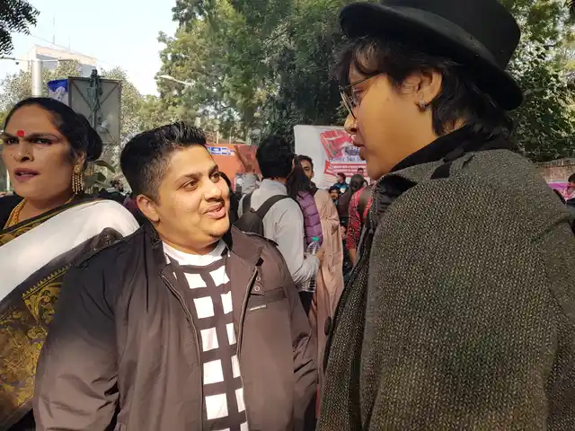 Rushaan Kumar (centre) and Debolina Dey (right).