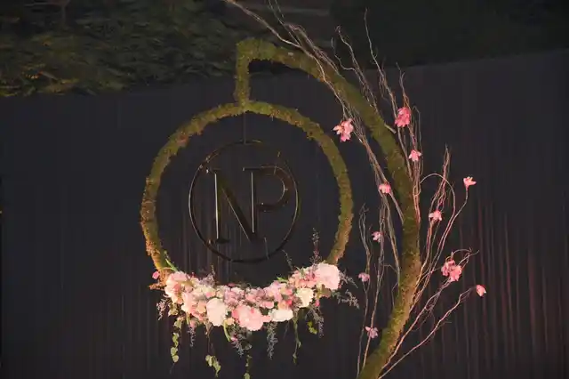 A floral installation set up at the Taj Palace Hotel in Delhi.