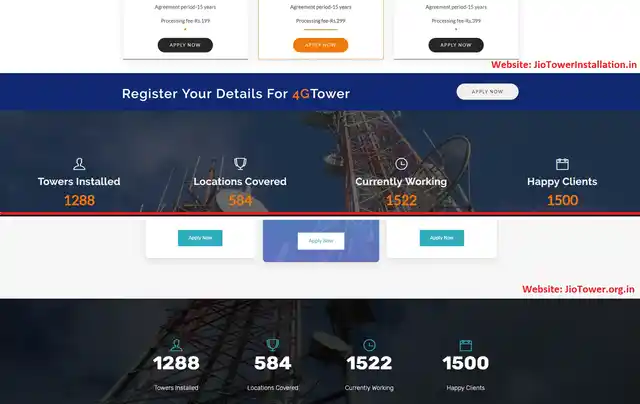 Both the websites are almost identical, barring a few design and structural changes. See the same number of towers installed etc.