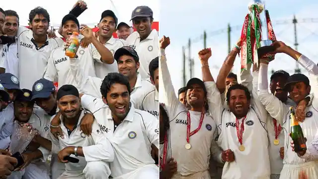 Teams captained by Rahul Dravid ended lengthy waits for Indian Test series wins in West Indies (left, 2006) and England (right, 2007).
