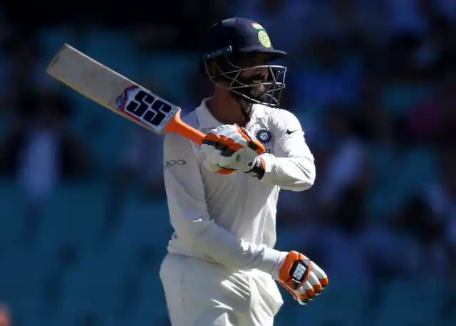 Ravindra Jadeja fell for 81 as India declared their first innings at 622 for 7.
