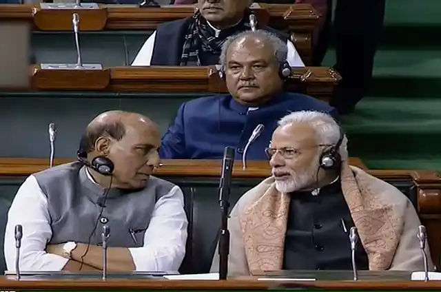 A glimpse of the Winter Session in progress