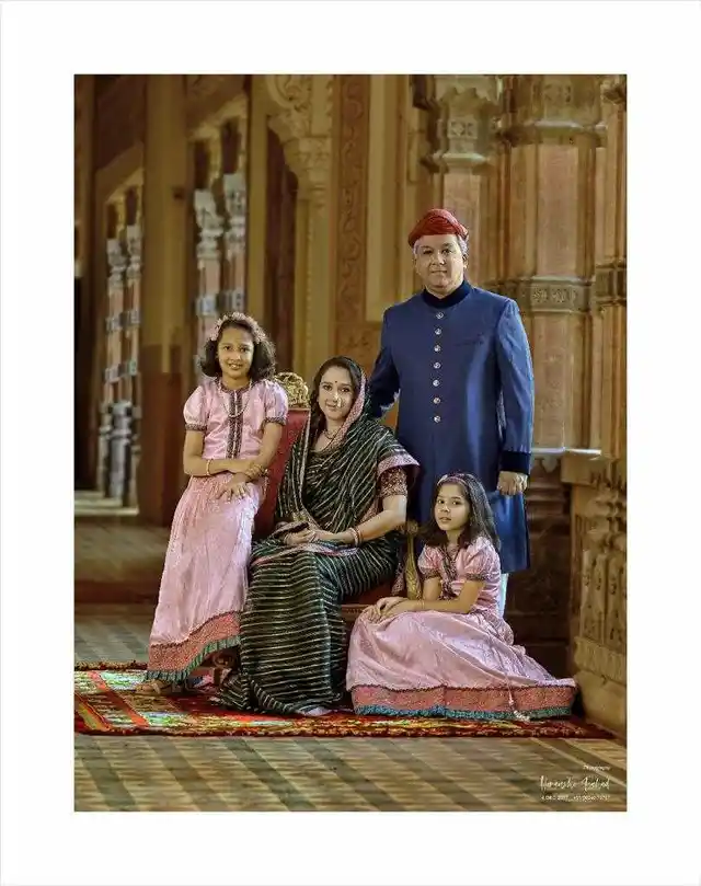 Photograph of the author with her family
