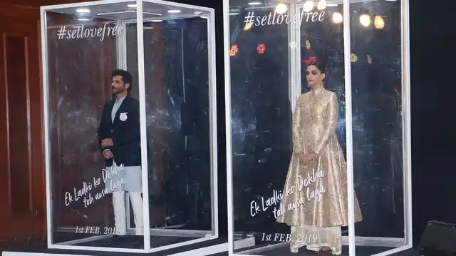 Anil with Sonam Kapoor at the trailer launch of <i>Ek Ladki Ko Dekha Toh Aisa Laga</i>.