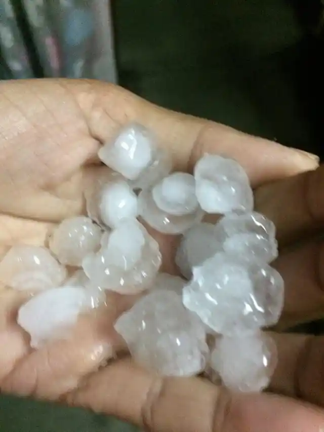 Pearls of hailstorm!