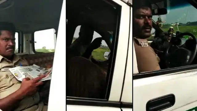 A traffic police inspector has been suspended from the Chennai city police after a video that showed his collecting bribe from motorists went viral in social media.