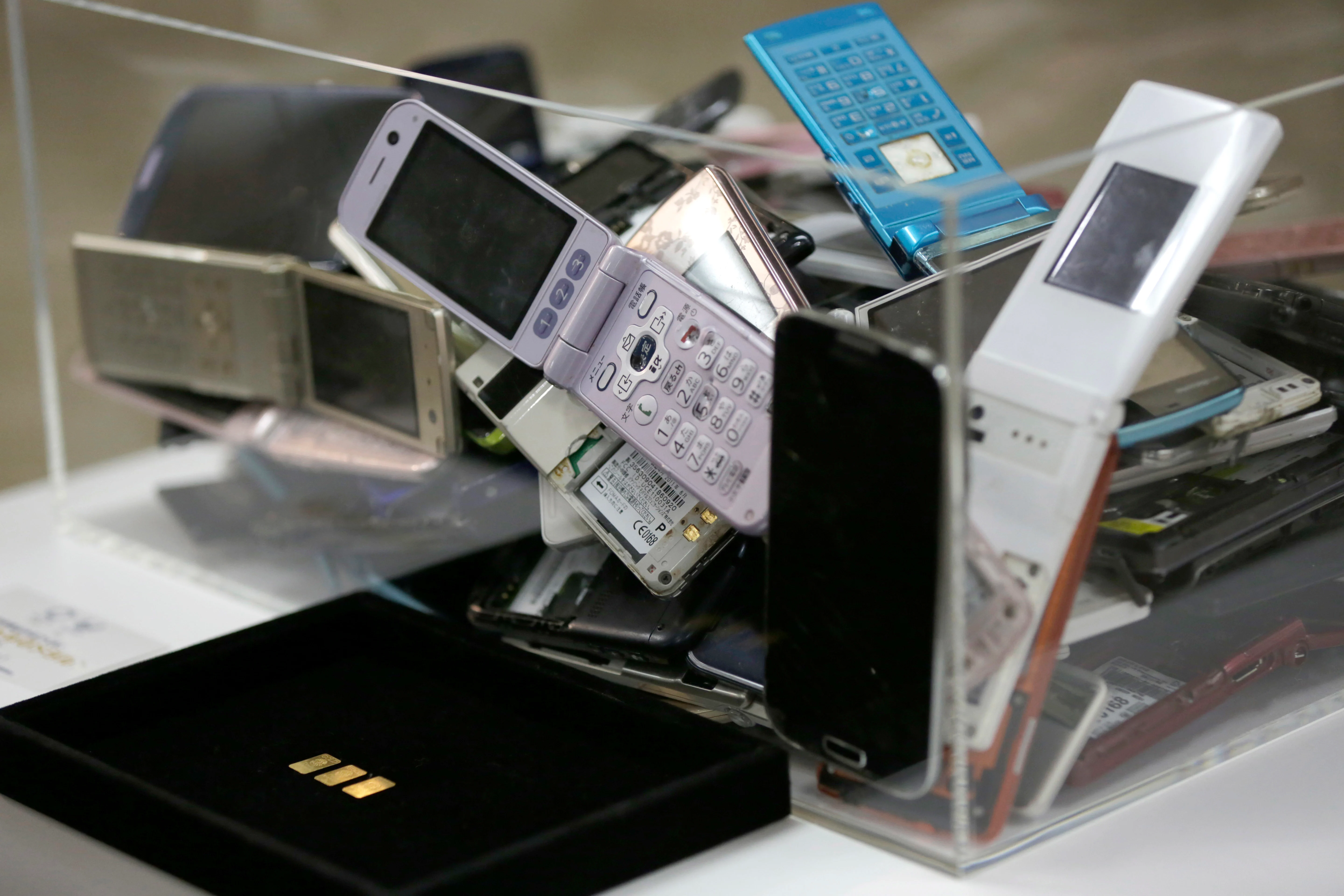 Tokyo’s organising committee in 2017 launched a project to collect assorted electronic waste- including old smartphones and laptops- from the public