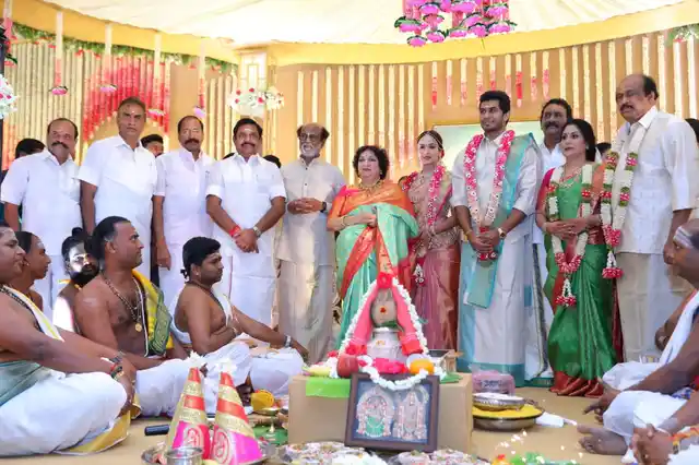 TN Chief Minister Edappadi Palaniswami and other ministers at the wedding.