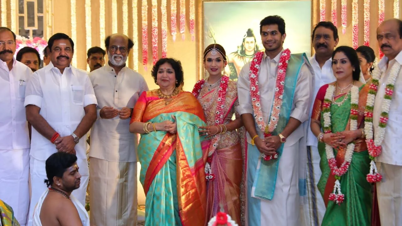 Soundarya Rajinikanth and Vishagan Vanangamudi got married at The Leela Palace according to Hindu traditions