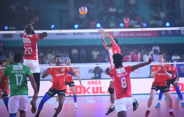 Skipper Dipesh Kumar Sinha stood out with 11 points (7 spikes, 3 blocks and 1 serve) for U Mumba Volley.