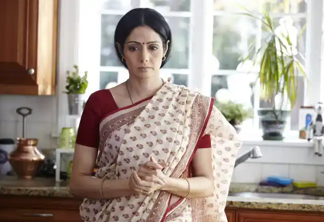 Sridevi in her comeback film <i>English Vinglish</i>.
