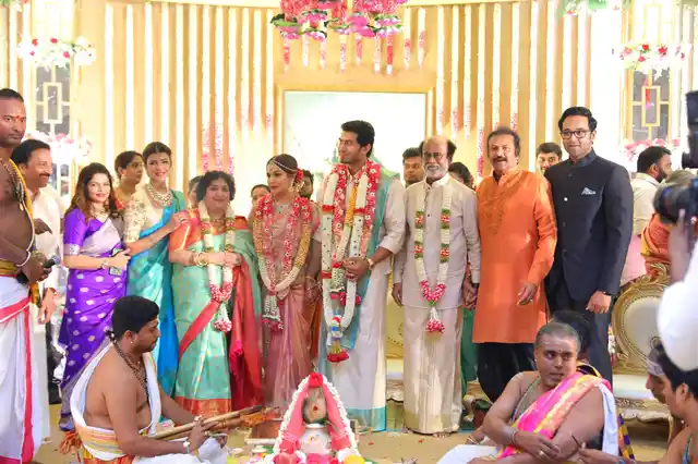 Rajinikanth and Mohan Babu (orange kurta) have been the best of friends even before they started their careers in the film industry.