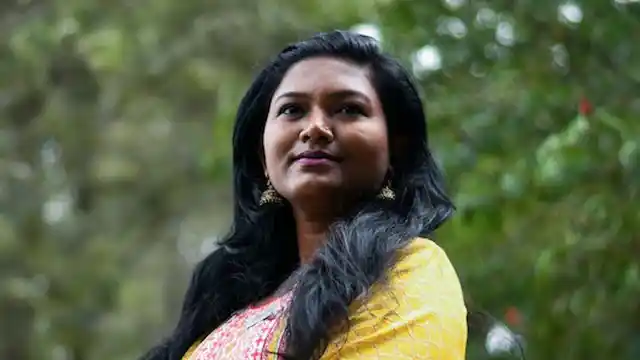 Archana KR, a social worker demanding safe and clean toilets in Karnataka.