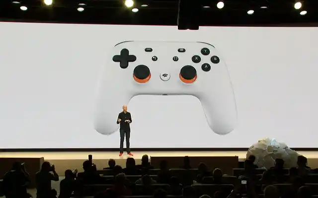 A Google-designed controller to interface with the Stadia servers was also unveiled at the event in San Francisco. 