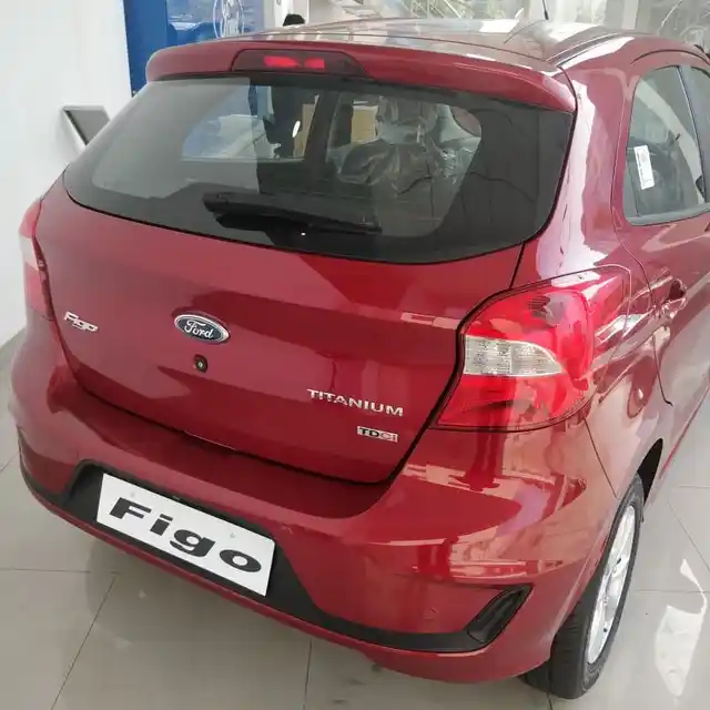 New rear bumper design on the Ford Figo. 