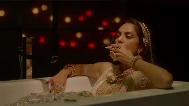 The iconic bathroom scene in Amazon’s <i>Made in Heaven</i>, featuring Tara Khanna (Sobhita Dhulipala).