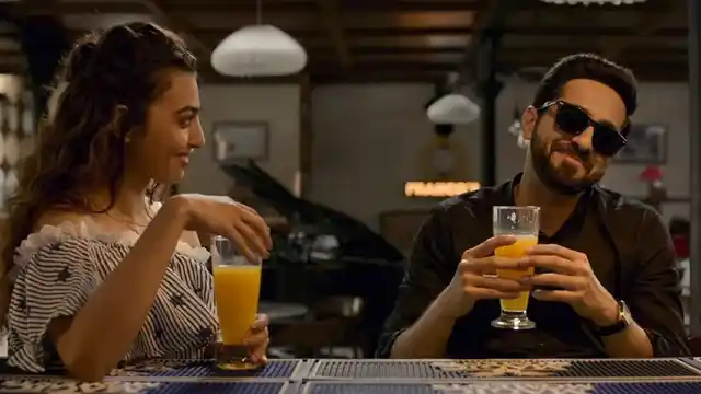 Radhika Apte and Ayushmann Khurrana in <i>Andhadhun.</i>