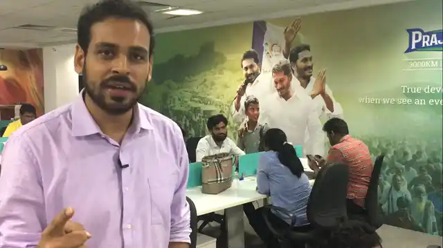 Rishi Raj Singh, co-founder of I-PAC, at the political consultancy’s office in Hyderabad.