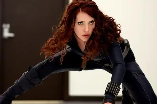 Scarlet Johansson as Black Widow.