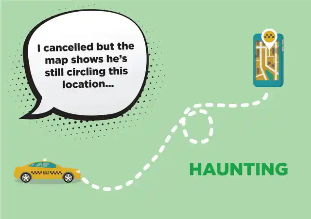 SITUATION: You’ve cancelled your cab but the map on your phone shows he’s circling your locality