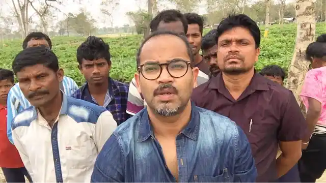The Quint’s chaupal with the workers of Halmira tea estate. 