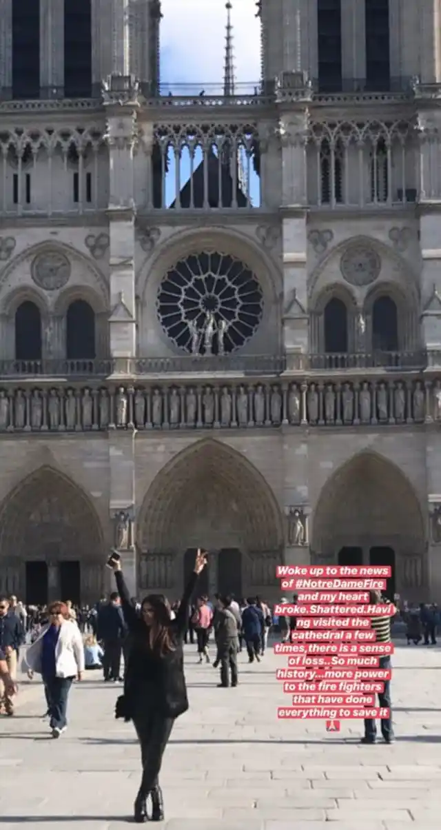 Bhumi Pednekar at the Notre Dame.
