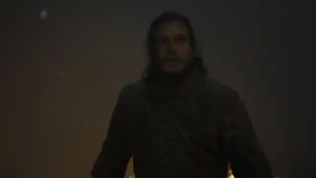 Jon Snow/Aegon Targaryen in the Battle of Winterfell.