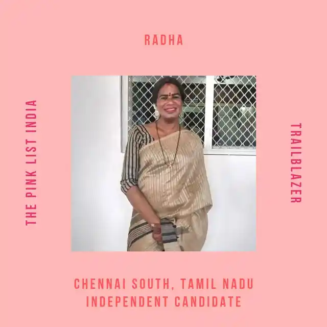 With a Bachelor’s degree in Economics and a Master’s degree in English, Radha is a cook by profession and is Tamil Nadu’s only transgender candidate. She is focusing on local water crisis, garbage and drainage issues. Nationally, Radha’s focus is on unemployment, sexual abuse and on representation of her own community.