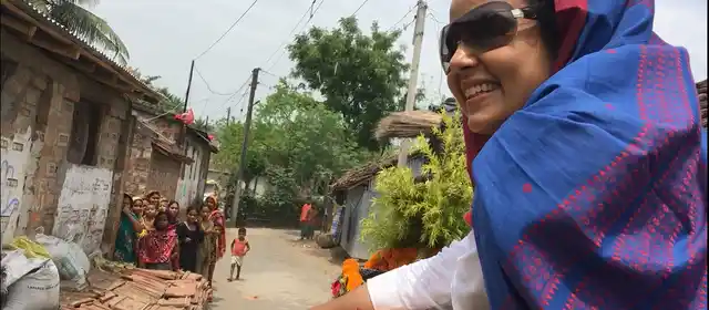 Mahua on her roadshow.