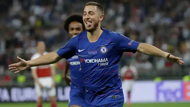 Eden Hazard was at his very best as he inspired his side to a second Europa League title in what can be his final game for Chelsea.