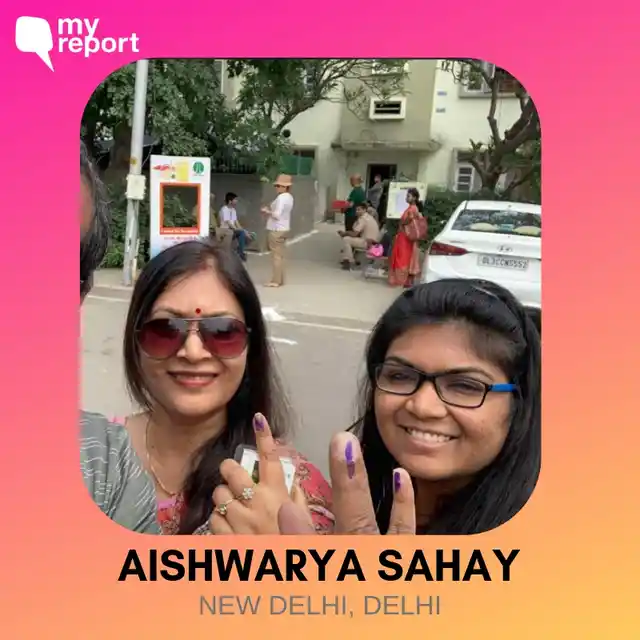 Aishwarya Sahay shares her selfie, taken with her mother.