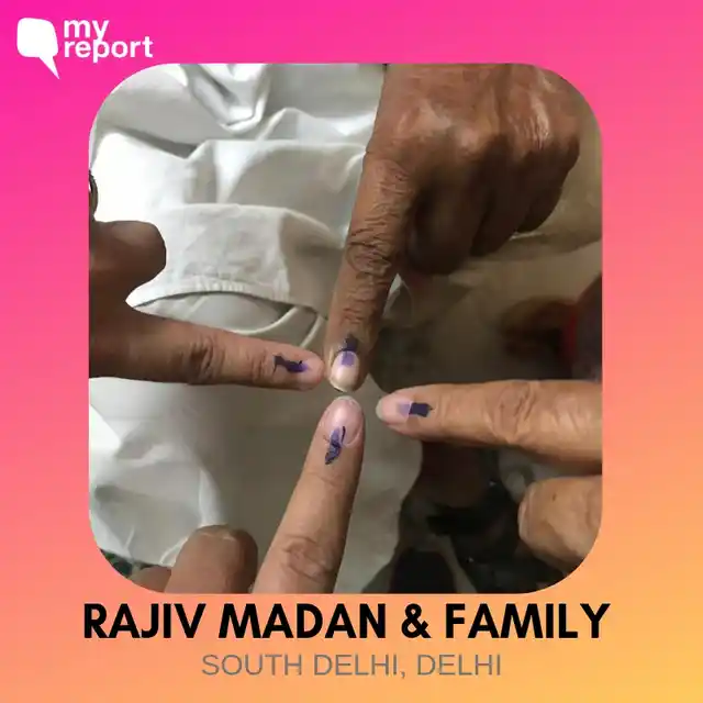 Rajiv Madan shares an inkfie of his entire family.