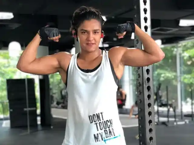 Wrestler turned MMA fighter Ritu Phogat. 