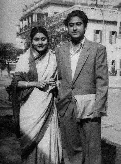 Ruma Guha Thakurta with former husband Kishore Kumar.