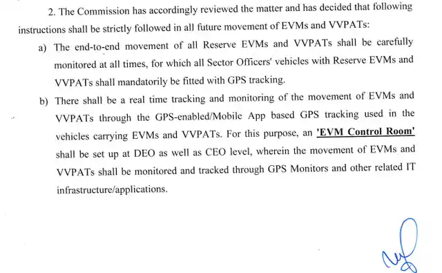 ECI letter (no. 51/8/INST/2019) to CEOs of all states on 5 February, 2019