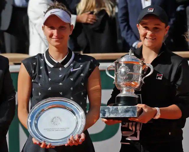 Neither Barty, 23, nor Vondrousova had ever played in a Grand Slam final before.