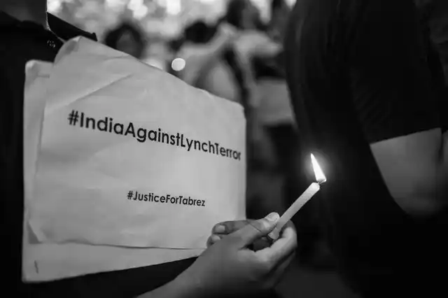 The protest at Jantar Mantar took place after a 24-year-old man was lynched in Jharkhand. 