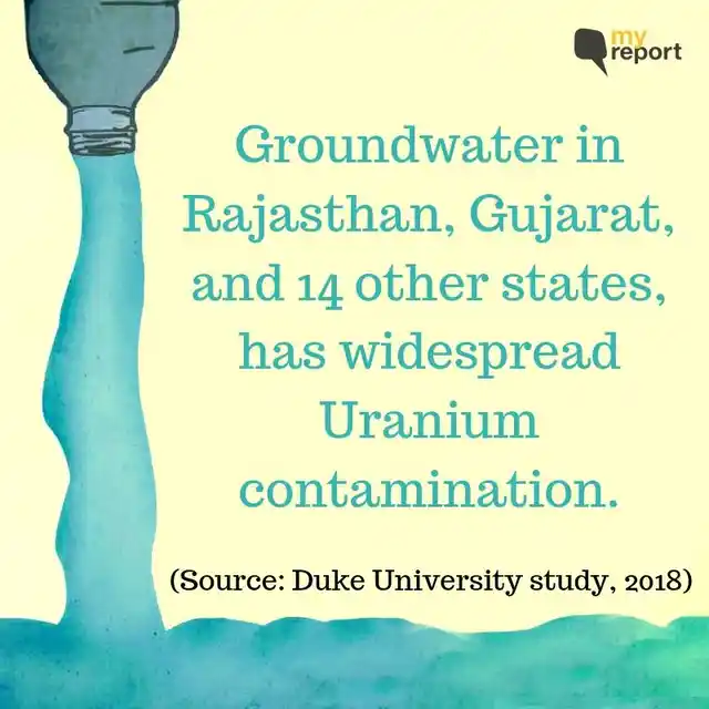 There is widespread Uranium contamination in groundwater in 16 states.