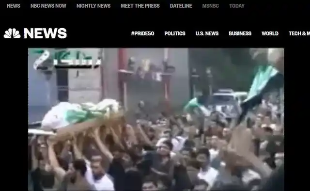 Screenshot of the NBC news website page that covers the story. 